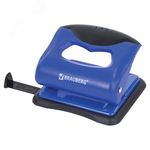 Изображение товара Дырокол BRAUBERG ''JET PRO'', до 20 листов, сине-черный, 228598 (шт)