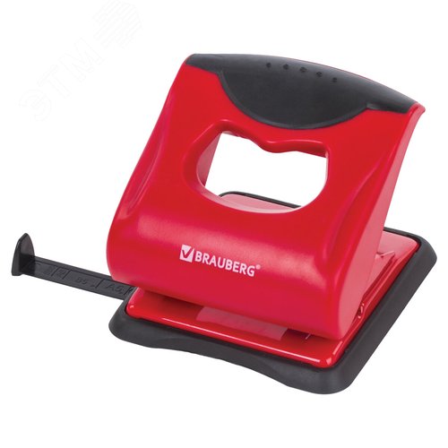 Изображение товара Дырокол BRAUBERG ''JET PRO'', до 30 листов, красно-черный, 228601 (шт)