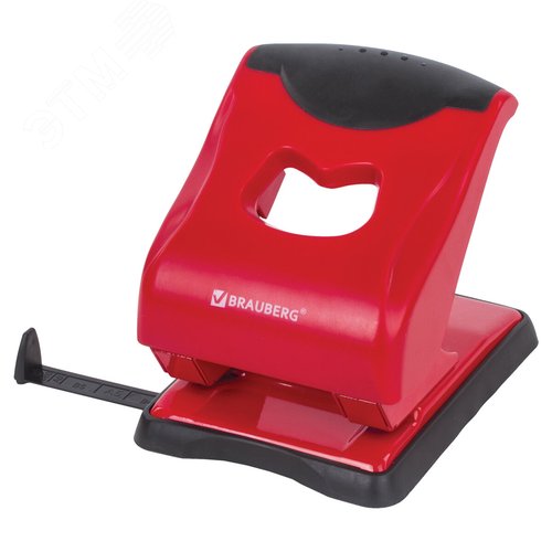 Изображение товара Дырокол BRAUBERG ''JET PRO'', до 40 листов, красно-черный, 228603 (шт)