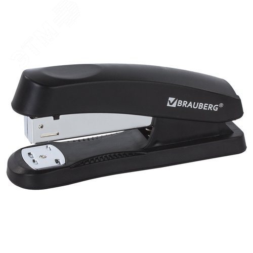 Изображение товара Степлер №24/6, 26/6 BRAUBERG ''Standard+'', до 30 листов, черный, 228608 (шт)