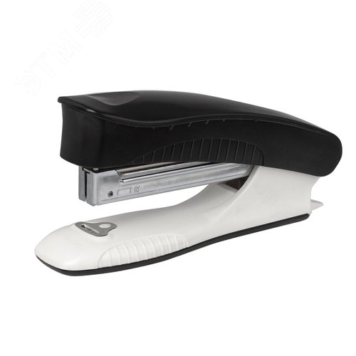 Изображение товара Степлер №10 BRAUBERG ''METROPOLIS'', до 20 листов, с антистеплером, черный, 228750 (шт)