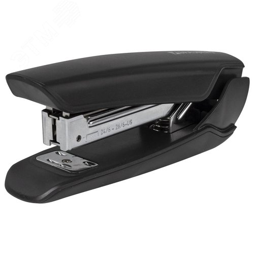 Изображение товара Степлер №24/6, 26/6 BRAUBERG ''ULTRA'', до 30 листов, с антистеплером, черный, 228756 (шт)