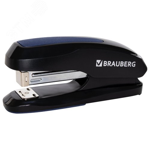Изображение товара Степлер №24/6, 26/6 BRAUBERG ''Extra'', до 30 листов, черно-синий, 229084 (шт)