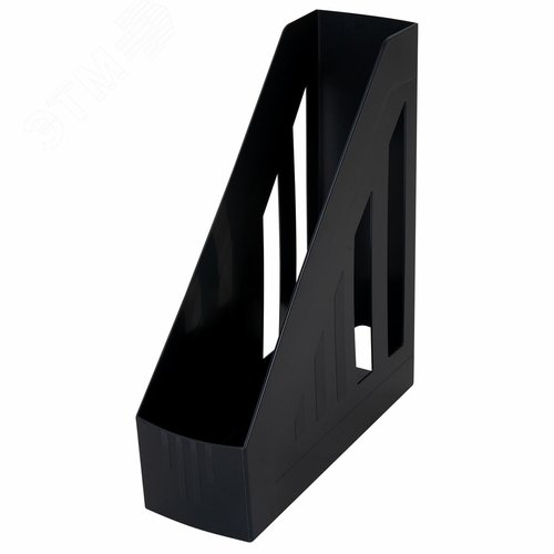 Изображение товара Лоток вертикальный для бумаг BRAUBERG ''Contract'' (260х85х300 мм), отверстия на торцах, черный,230886 (шт)