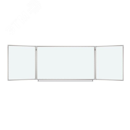 Изображение товара Доска магнитно-маркерная 3-х элементная 100х150/300см, 5 рабочих поверхн., белая, BRAUBERG, 231708 (шт)