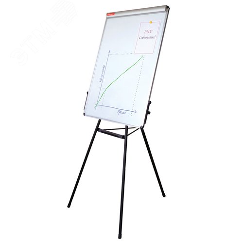 Изображение товара Доска-флипчарт магнитно-маркерная 70х100см, тренога, ГАРАНТИЯ 10 ЛЕТ, BRAUBERG, 231720 (шт)
