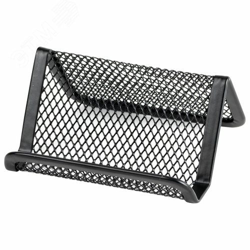 Изображение товара Подставка для визиток настольная BRAUBERG ''Germanium'', металлическая, 43*95*71мм, черная, 231942 (шт)