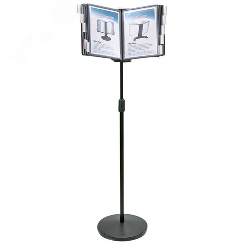 Изображение товара Демосистема напольная на 10 панелей, с 10 серыми панелями А4, BRAUBERG, 235339 (шт)