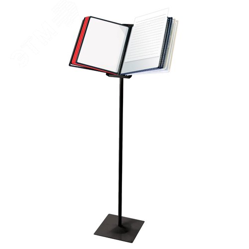 Изображение товара Демосистема напольная металлическая с 10 цветными панелями А4, черная, BRAUBERG SOLID, 236723 (шт)