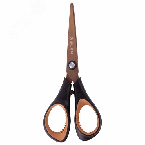 Изображение товара Ножницы BRAUBERG ''Heavy Duty'', 165 мм, титановое покрытие, 2-х сторонняя заточка, 236789 (шт)