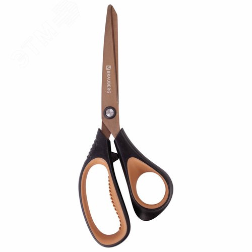 Изображение товара Ножницы BRAUBERG ''Heavy Duty'', 210 мм, титановое покрытие, 2-х сторонняя заточка, 236790 (шт)