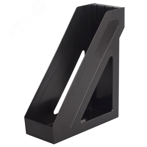 Изображение товара Лоток вертикальный для бумаг BRAUBERG ''Basic'', 265х100х285 мм, черный, 237009 (шт)