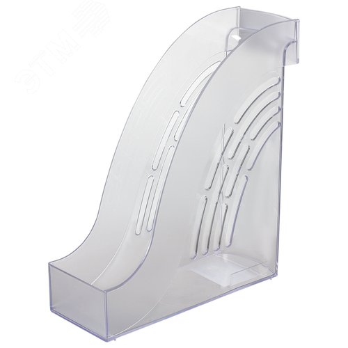 Изображение товара Лоток вертикальный для бумаг BRAUBERG ''Office'', 255х95х290 мм, прозрачный, 237231 (шт)