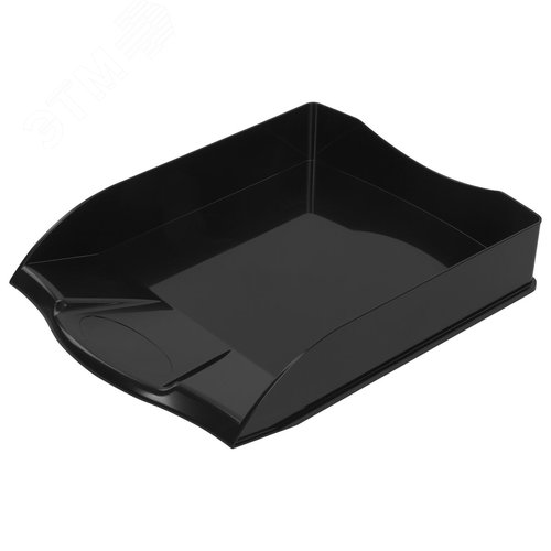 Изображение товара Лоток горизонтальный для бумаг BRAUBERG ''Delta'', A4 (340х270х60 мм), черный, 237268 (шт)