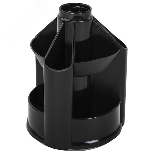 Изображение товара Подставка-органайзер BRAUBERG MINI, 10 отделений, вращающаяся, 107х107х130 мм, черная, 238094 (шт)