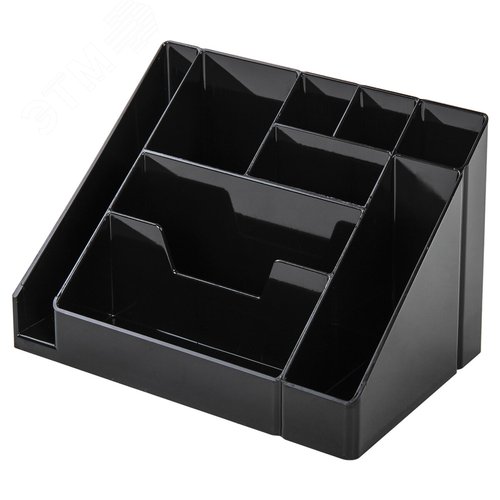 Изображение товара Подставка-органайзер BRAUBERG GRAND OFFICE, 9 отделений, 115х160х105 мм, черная, 238098 (шт)