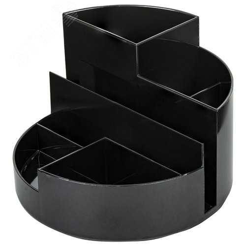 Изображение товара Подставка-органайзер BRAUBERG DELTA, 6 отделений, 130х130х90 мм, черная, 238100 (шт)