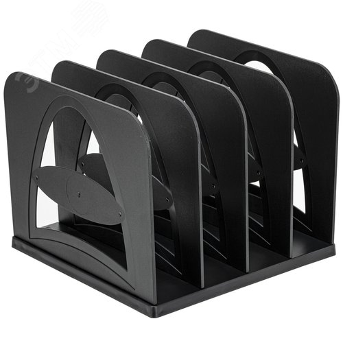 Изображение товара Лоток-сортер для бумаг BRAUBERG GRAND OFFICE, 4 отделения, 210х210х170 мм, сборный, черный, 238113 (шт)