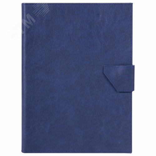 Изображение товара Папка-органайзер семейная для 4-х комплектов документов, формат А4, экокожа, синяя (шт)