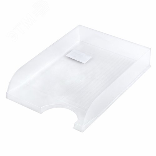 Изображение товара Лоток горизонтальный для бумаг BRAUBERG Standard, 350х253х65 мм, прозрачный, 238349 (шт)