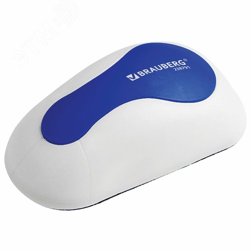 Изображение товара Стиратель магнитный для магнитно-маркерной доски (65 х 125 мм), JET, бело-синий (шт)