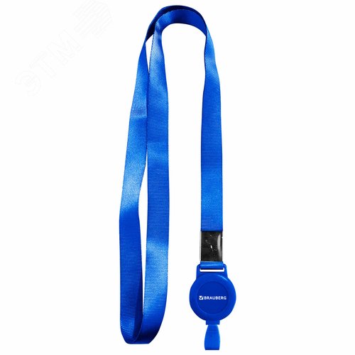 Изображение товара Держатель-рулетка для бейджей BRAUBERG, 70см, с лентой 45см, цвет синий, 238837 (шт)