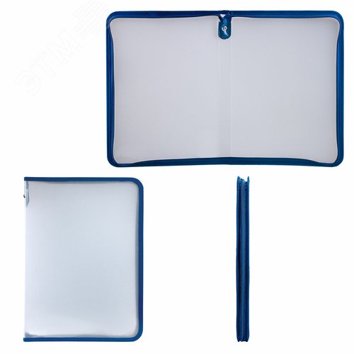 Изображение товара Папка для документов и тетрадей на молнии пластиковая А4, 320 х 230 мм, прозрачная (шт)