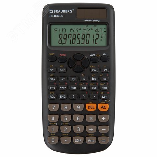 Изображение товара Калькулятор инженерный SC-82MSС (165 х 84 мм), 240 функций, 10+2 разрядов (шт)