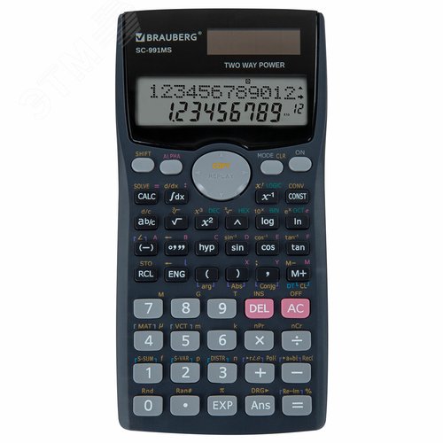Изображение товара Калькулятор инженерный SC-991MS (157 х 82 мм), 401 функция, 10+2 разрядов (шт)