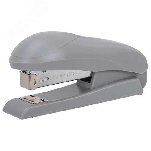 Изображение товара Степлер №24/6, №26/6 BRAUBERG ''UNIVERSAL'', до 30 листов, на 100 скоб, серый, 272717 (шт)