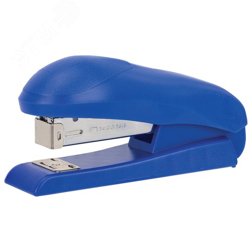 Изображение товара Степлер №24/6, №26/6 BRAUBERG ''UNIVERSAL'', до 30 листов, на 100 скоб, синий, 272718 (шт)