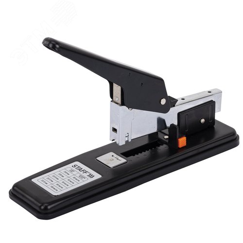 Изображение товара Степлер МОЩНЫЙ №24/6-23/15 металлический STAFF ''HEAVY DUTY ECO'', до 100 листов, черный, 272736 (шт)