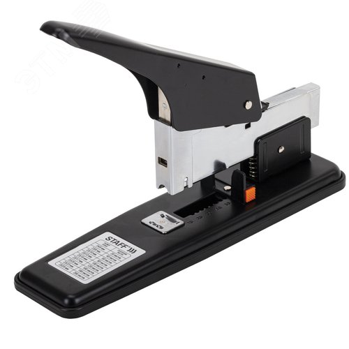 Изображение товара Степлер МОЩНЫЙ №24/6-23/24 металлический STAFF ''HEAVY DUTY ECO'', до 200 листов, черный, 272737 (шт)