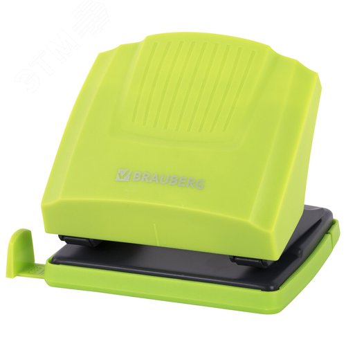 Изображение товара Дырокол BRAUBERG''SUPER'', до 30 листов, зелено-черный, 272746 (шт)