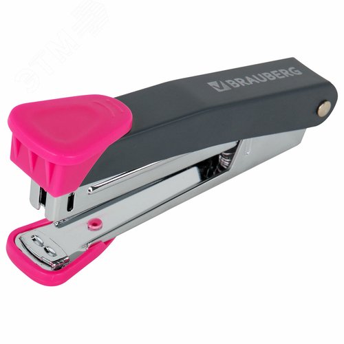 Изображение товара Степлер №10 металлический BRAUBERG ''UNIVERSAL GT'', до 16 листов,с антистеплером,красный, 272751 (шт)