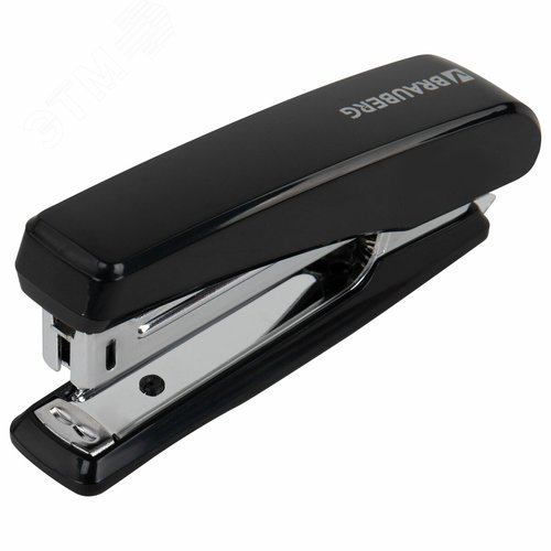 Изображение товара Степлер №10 BRAUBERG ''Standard'', до 20 листов, черный, 272754 (шт)