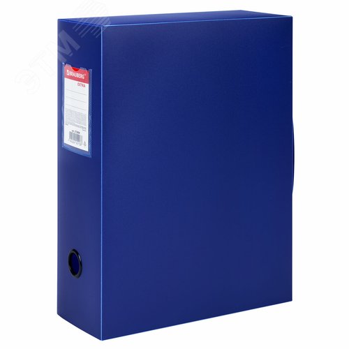 Изображение товара Короб архивный 330 х 245 х 100 мм, пластик разборный, до 900 листов, синий, 0,9 мм, EXTRA (шт)