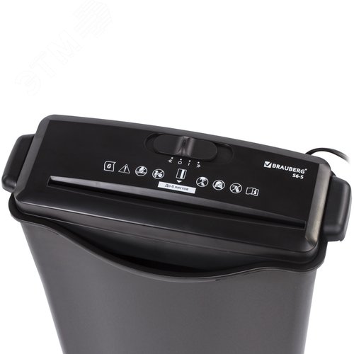 Изображение товара Уничтожитель (шредер) S6-S, 1 уровень секретности, полоски 8 мм, 6 лист, 7,5 л (шт)