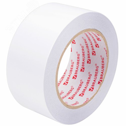 Изображение товара Клейкая двухсторонняя лента 50 мм х 25 м, полипропиленовая основа, 90 микрон (шт)