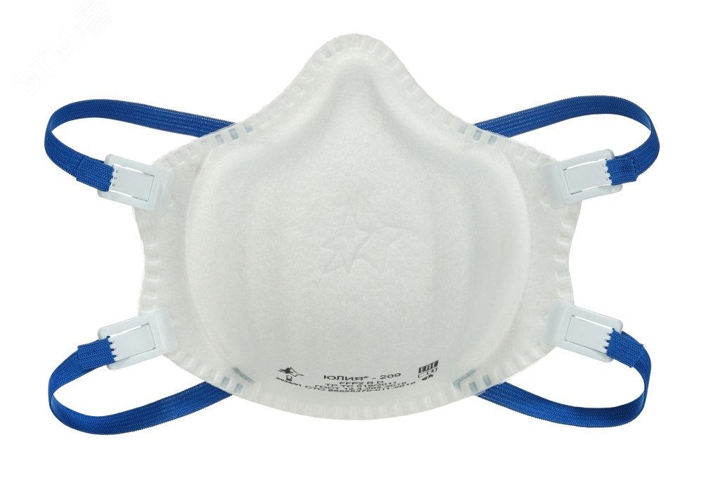 Изображение товара Респиратор Юлия 209 FFP2 NR D без клапана для защиты органов дыхания