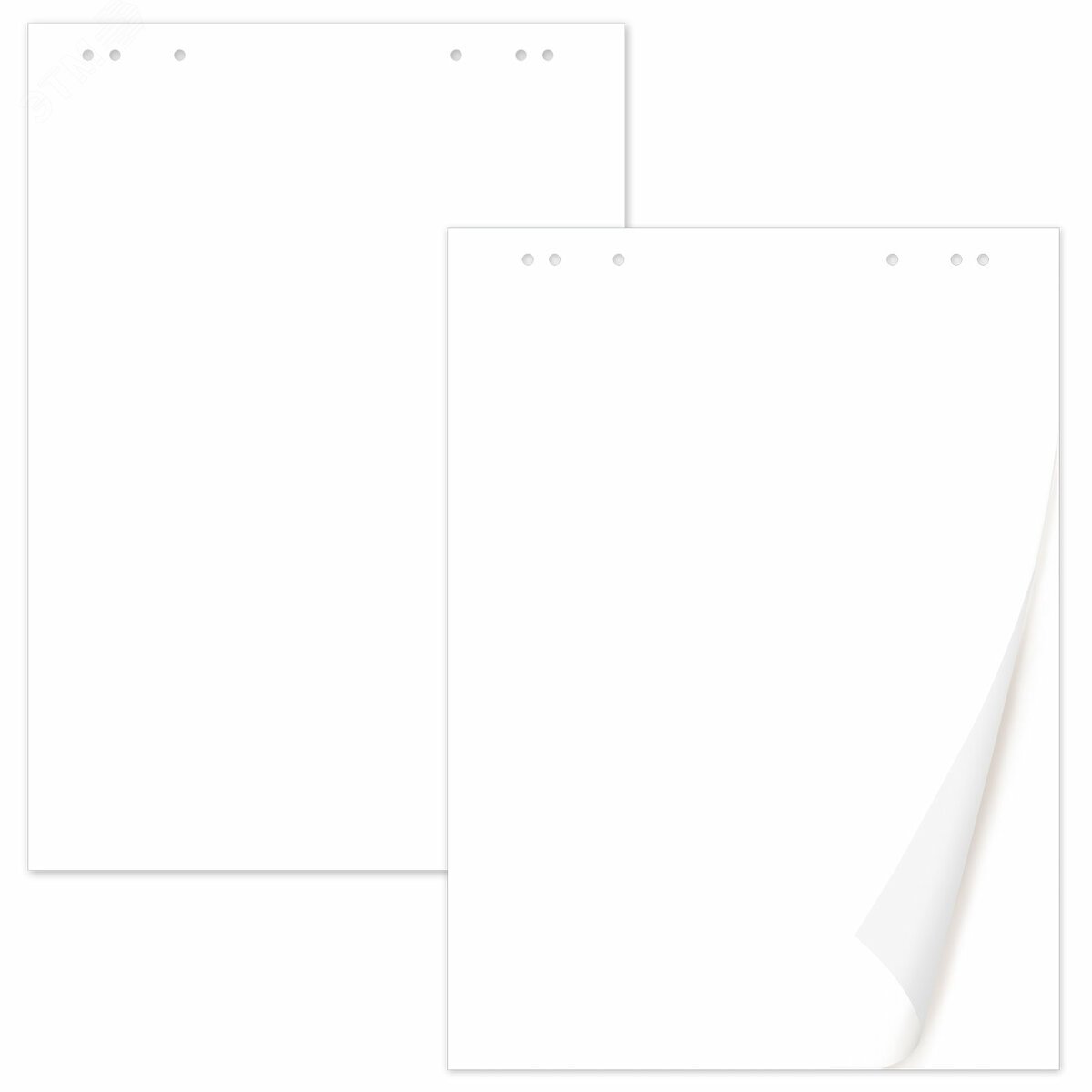 Изображение товара Блокнот для флипчарта STAFF 60x90 см 20 листов плотность 65 г/м2 белый