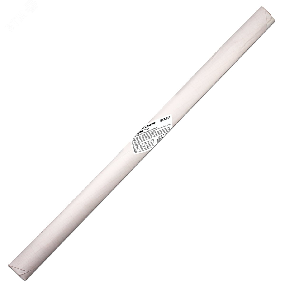 Изображение товара Масштабно-координатная бумага STAFF рулон 640 мм 20 м оранжевая 65 г/м2