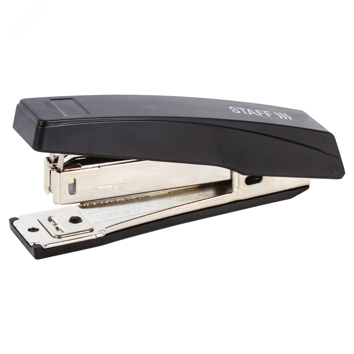 Изображение товара Степлер №10 STAFF Basic, до 10 листов, с антистеплером, черный, 224625 (шт)