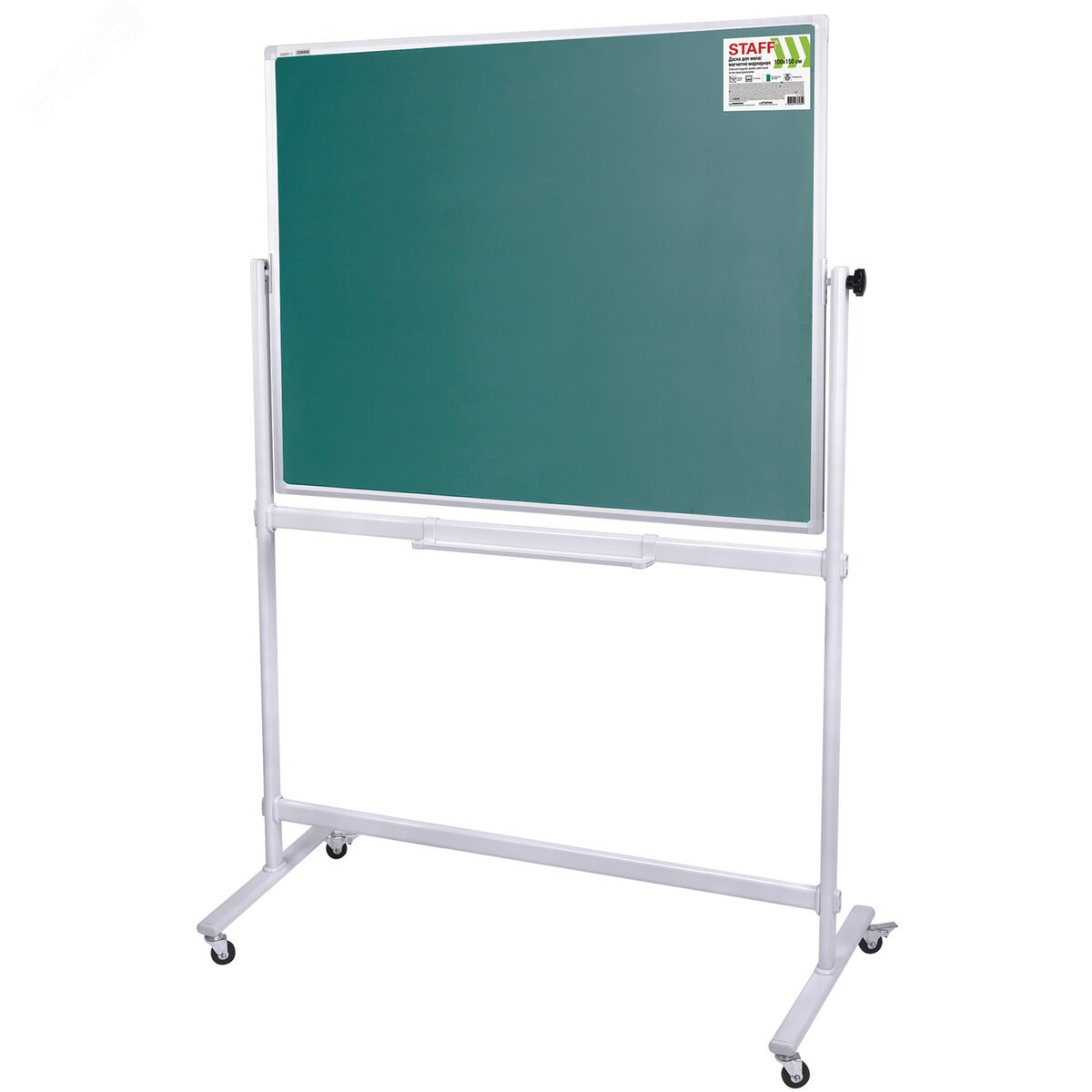 Изображение товара Доска для мела/магнитно-маркерная STAFF 100х150 см на стенде