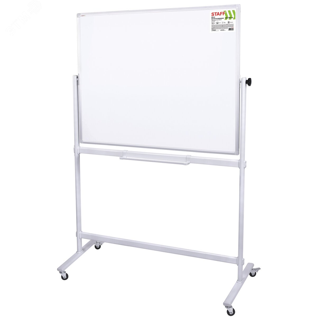 Изображение товара Доска магнитно-маркерная НА СТЕНДЕ 120х180см, 2-сторонняя, STAFF, 238008 (шт)