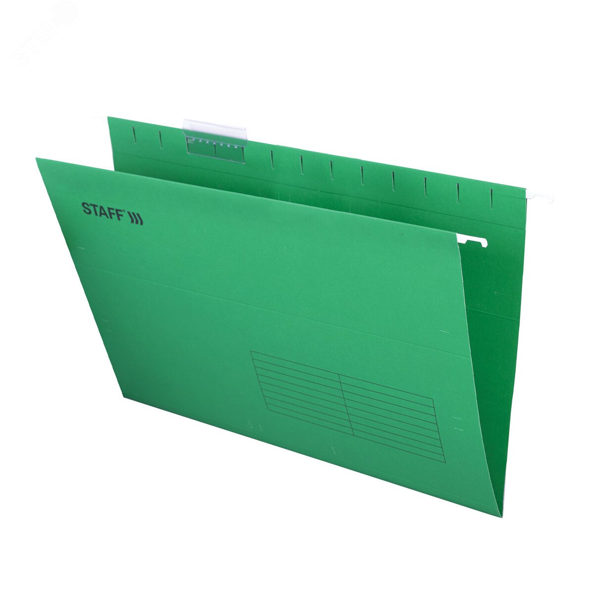 Изображение товара Подвесные папки A4/Foolscap (404х240мм) до 80л, КОМПЛЕКТ 10шт., зеленые, картон,STAFF, 270934 (шт)