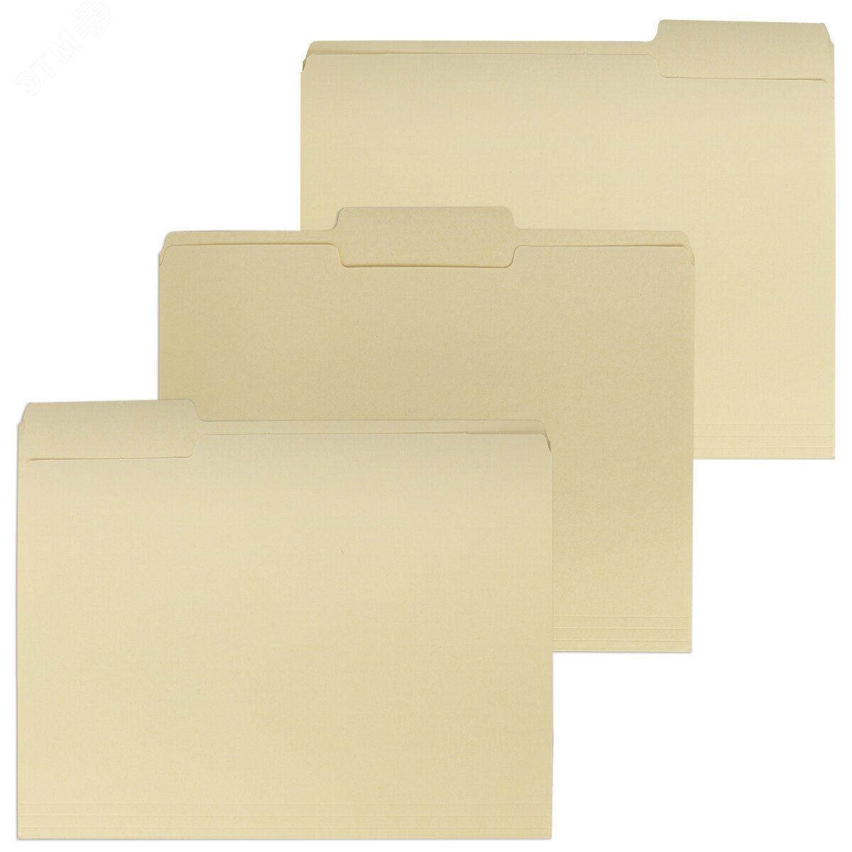 Изображение товара Папки-разделители картотечные А4 STAFF, комплект 30 шт., бежевые