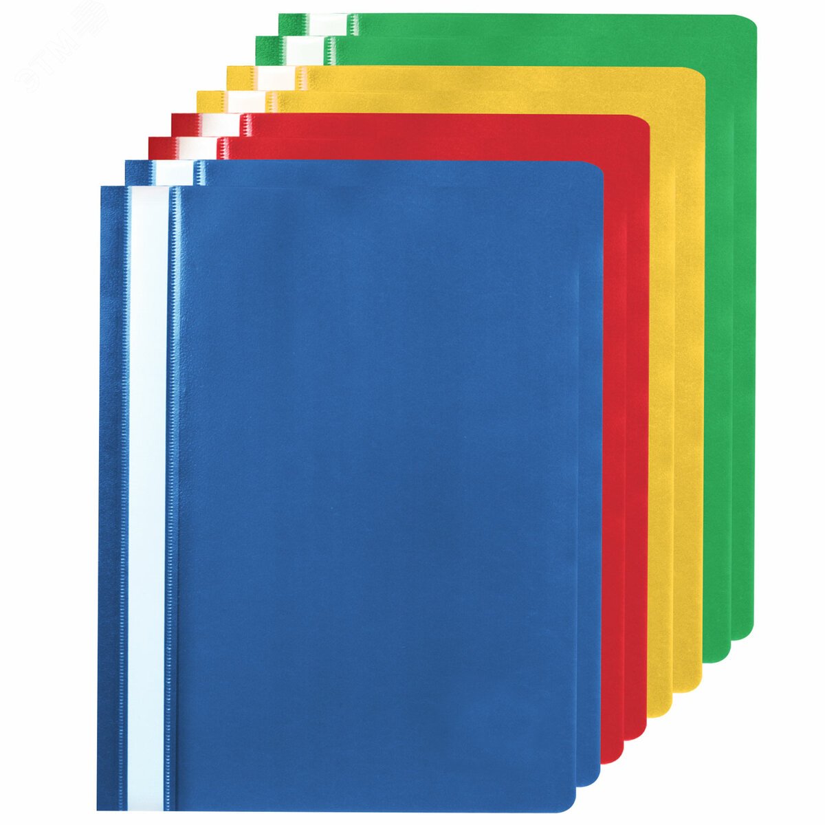 Изображение товара Комплект из 8 папок-скоросшивателей А4 STAFF яркие цвета