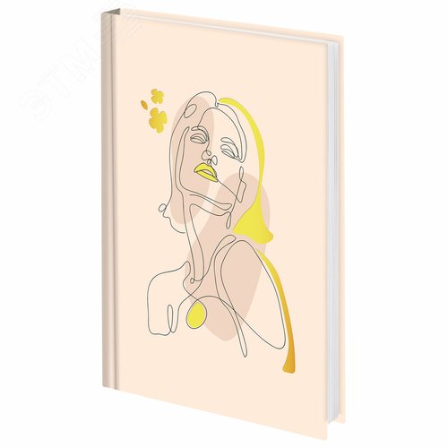 Изображение товара Ежедневник недатированный А5 145х215, ламинированная обложка с фольгой, 160л, STAFF, Силуэт, 115565 (шт)