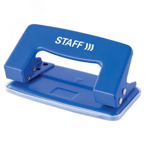 Изображение товара Дырокол металлический STAFF EVERYDAY, до 10 листов, без линейки, синий, 224648 (шт)